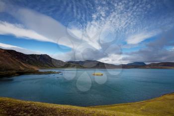 Geothermal crater lake near the Askja volcano, Iceland