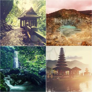 Indonesia theme collage