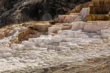 Mammoth Hot Springs in Yellowstone NP, USA