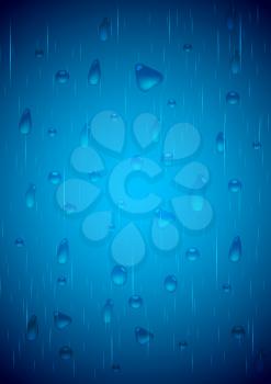 Royalty Free Clipart Image of a Water Drops Background