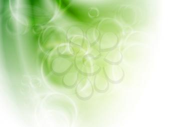 Royalty Free Clipart Image of an Abstract Green Design