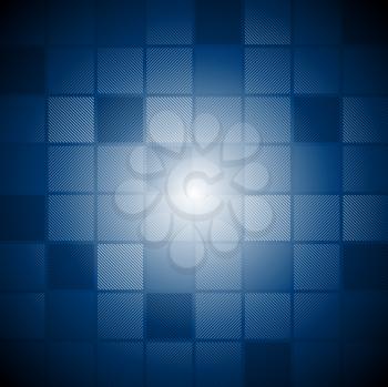Abstract blue squares vector design