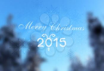 Abstract winter christmas greeting design. Vector background