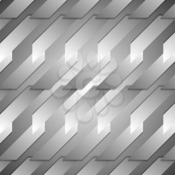 Grey tech geometric background. Vector corporate design
