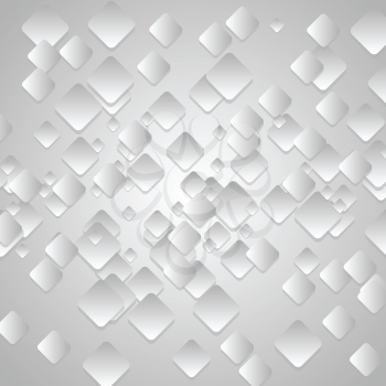 Grey tech geometrical abstract background. Vector design