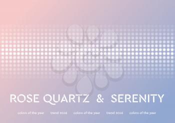 Trendy color of the 2016 year. Rose quartz and serenity shiny vector background