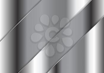 Abstract grey metallic plate design. Vector illustration background