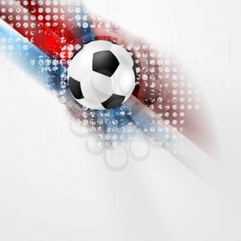 European Football Championship in France grunge abstract background. Vector Euro sport ball design