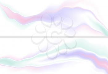 Holographic neon foil waves abstract banners. Trend 80s, 90s vector background