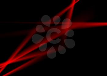 Dark red contrast abstract luminous stripes vector background