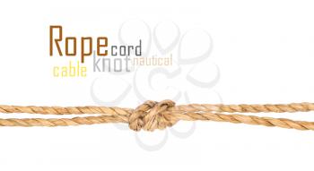 Royalty Free Photo of a Knotted Rope