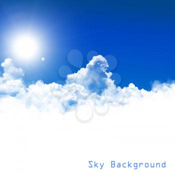 Royalty Free Clipart Image of a Blue Sky Background