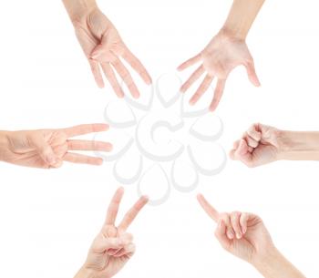 Royalty Free Photo of a Group of Hands