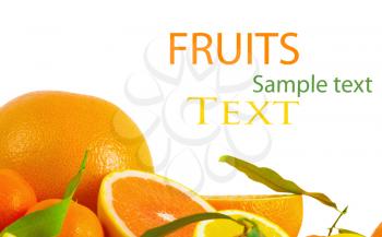 Royalty Free Photo of a Citrus Fruit Background