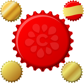 Royalty Free Clipart Image of a Bottle Cap