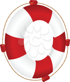 Royalty Free Clipart Image of Life Preserver