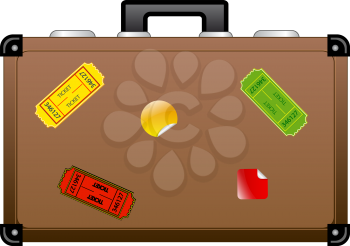 Royalty Free Clipart Image of a Travel Suitcase