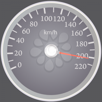 Realistic speedometer