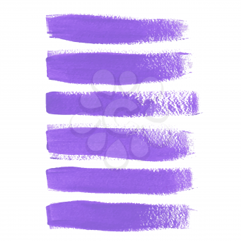 Lilac ink vector brush strokes