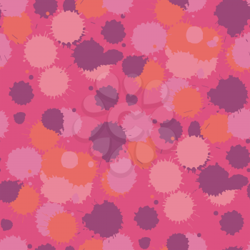 Blot living coral seamless pattern. Vector illustration