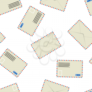 Royalty Free Clipart Image of a Bunch of Envelopes