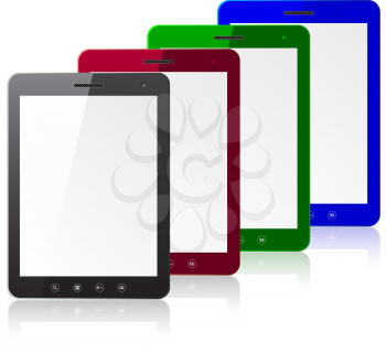 Royalty Free Clipart Image of Tablets