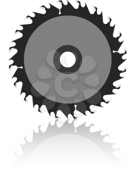 Royalty Free Clipart Image of a Circular Saw Blade