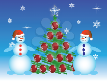 Royalty Free Clipart Image of a Christmas  Background