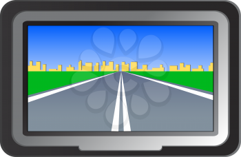 Royalty Free Clipart Image of a GPS