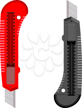 Royalty Free Clipart Image of Plastic Knives