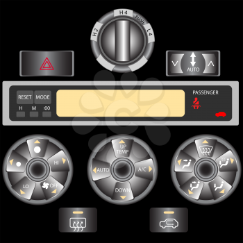 Royalty Free Clipart Image of Remote Controlled Car Controls