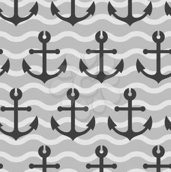 Royalty Free Clipart Image of an Anchor Background