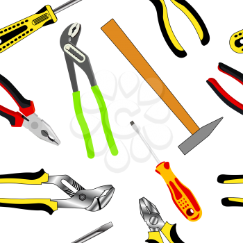 Royalty Free Clipart Image of Hand Tools