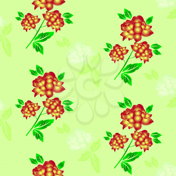 Royalty Free Clipart Image of a Floral Background