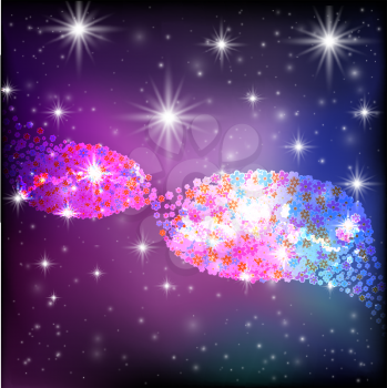 Royalty Free Clipart Image of a Galaxy Background