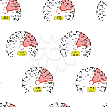 Royalty Free Clipart Image of a Speedometer Background 