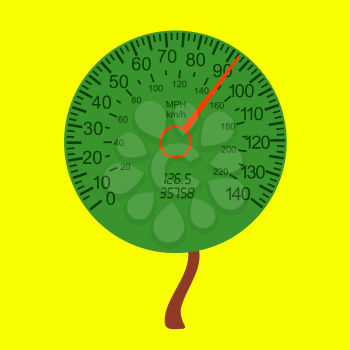 Royalty Free Clipart Image of a Speedometer 