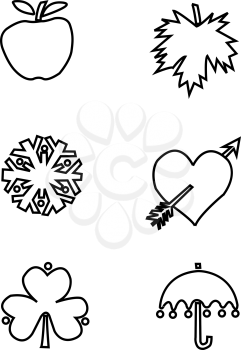 Royalty Free Clipart Image of Abstract Elements