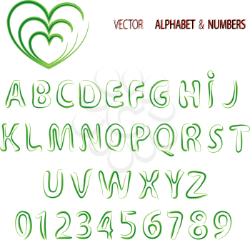 Royalty Free Clipart Image of an Alphabet 