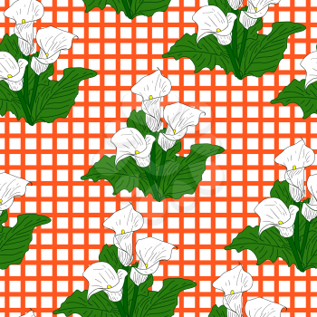 Royalty Free Clipart Image of a Floral Bacy
