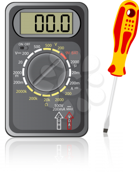 Royalty Free Clipart Image of a Multimeter
