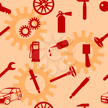 Royalty Free Clipart Image of Auto Repair Tools