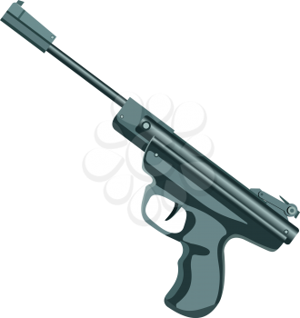 Royalty Free Clipart Image of a Pistol