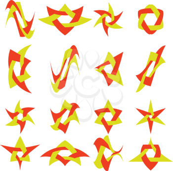 Royalty Free Clipart Image of Abstract Symbols