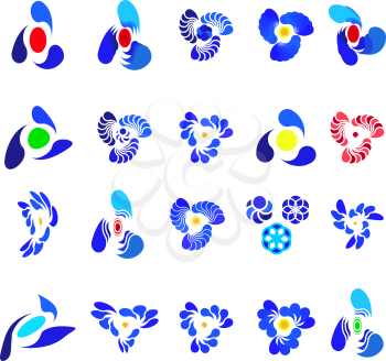 Royalty Free Clipart Image of Abstract Symbols
