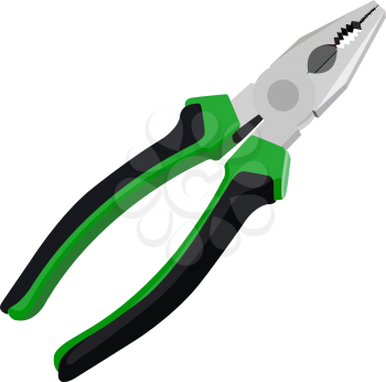 Royalty Free Clipart Image of Pliers