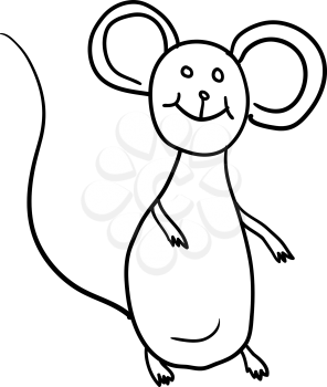 Sketch silhouette sketch mouse white background illustration.
