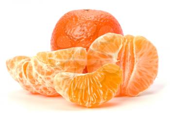 mandarin  isolated on white background