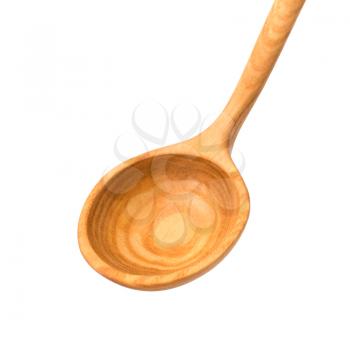 Vintage wooden spoon  isolated on white background