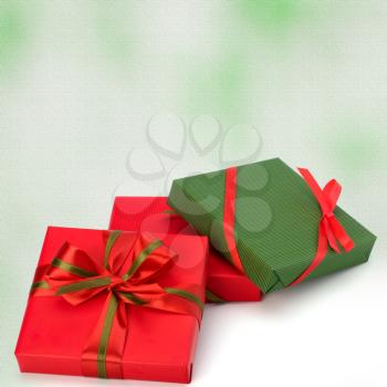 festive gift box stack. greeting card